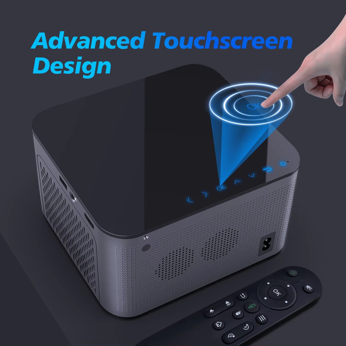 Experience Home Cinema Like Never Before with the Android 11 4K Smart Projector 1920x1080P Full HD,